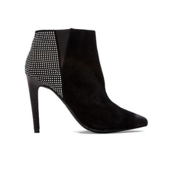 Joe's Jeans Shoes - Joe's Jeans Black Suede Barry Silver Stud Booties Boots 8